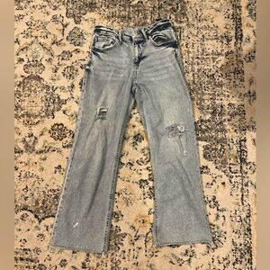 Art Class Girls Light Wash Distressed Straight Leg Jeans Size 10